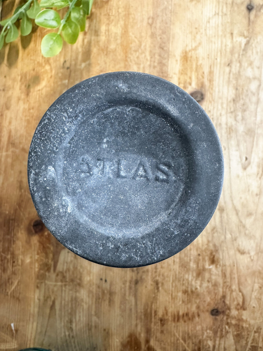 Authentic Antique Blue Ball Perfect Mason Jar Circa 1910-1923