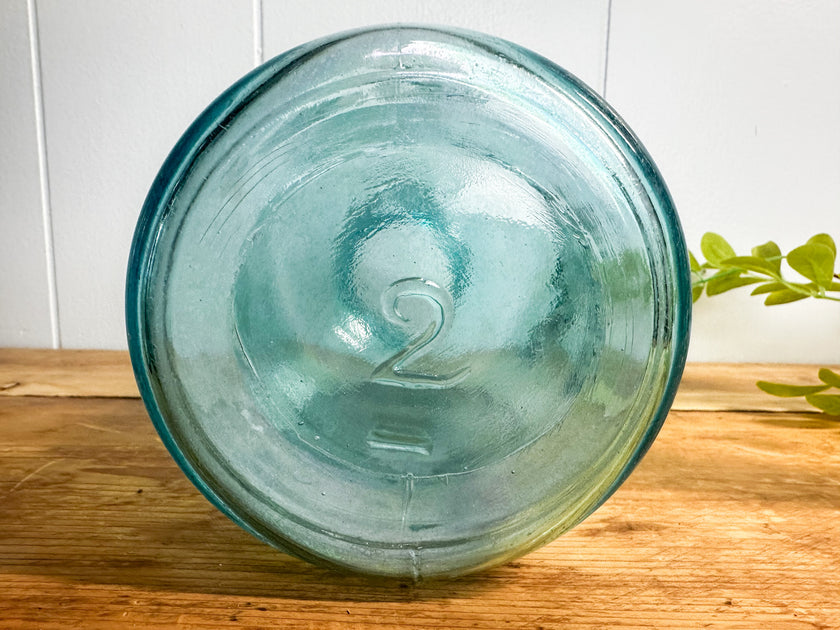 Authentic Antique Blue Ball Perfect Mason Jar Circa 1910-1923