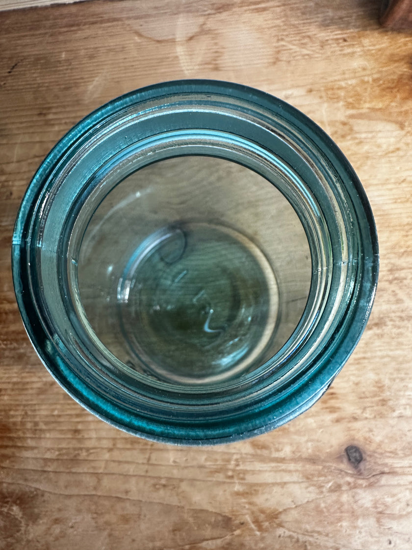 Authentic Vintage Blue Ball Perfect Mason Jar Quart Size Circa 1923-1933