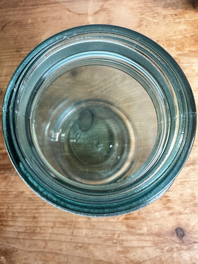Authentic Vintage Blue Ball Perfect Mason Jar Quart Size Circa 1923-1933