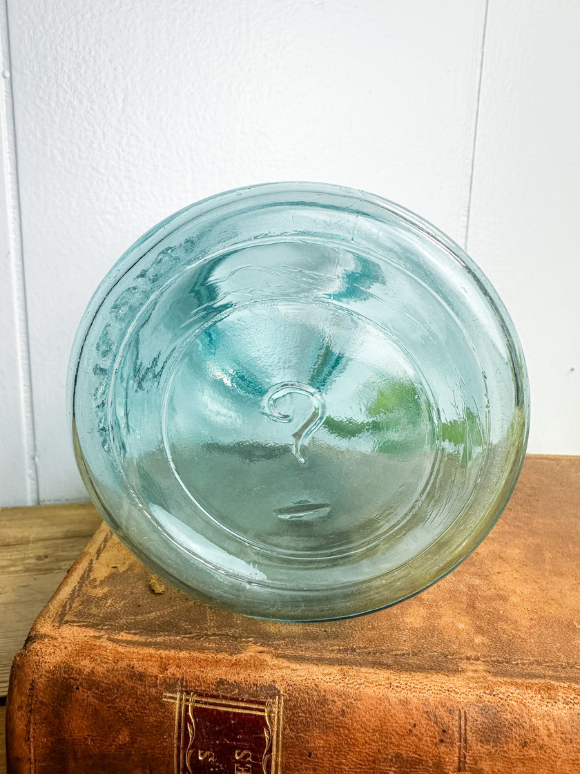 Authentic Vintage Blue Ball Perfect Mason Jar Quart Size Circa 1923-1933