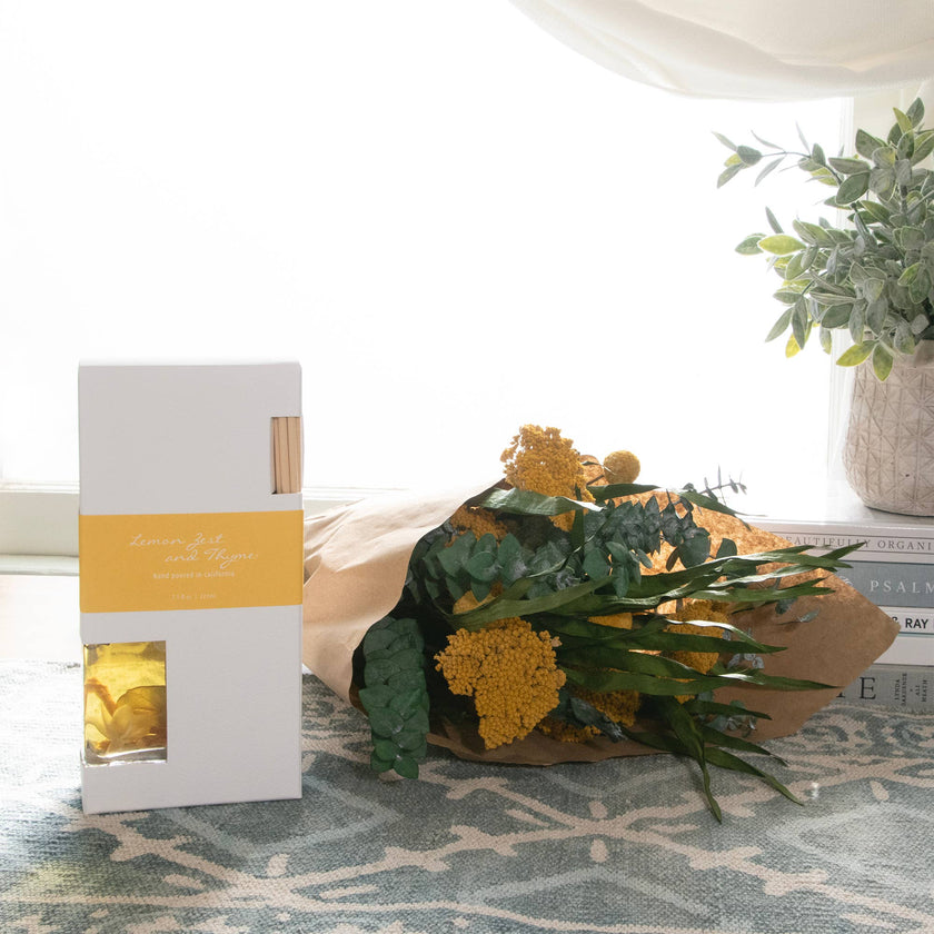 Lemon Zest and Thyme Botanical Reed Diffuser