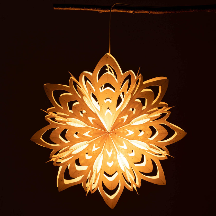 LARGE HANGING PAPER SNOWFLAKE