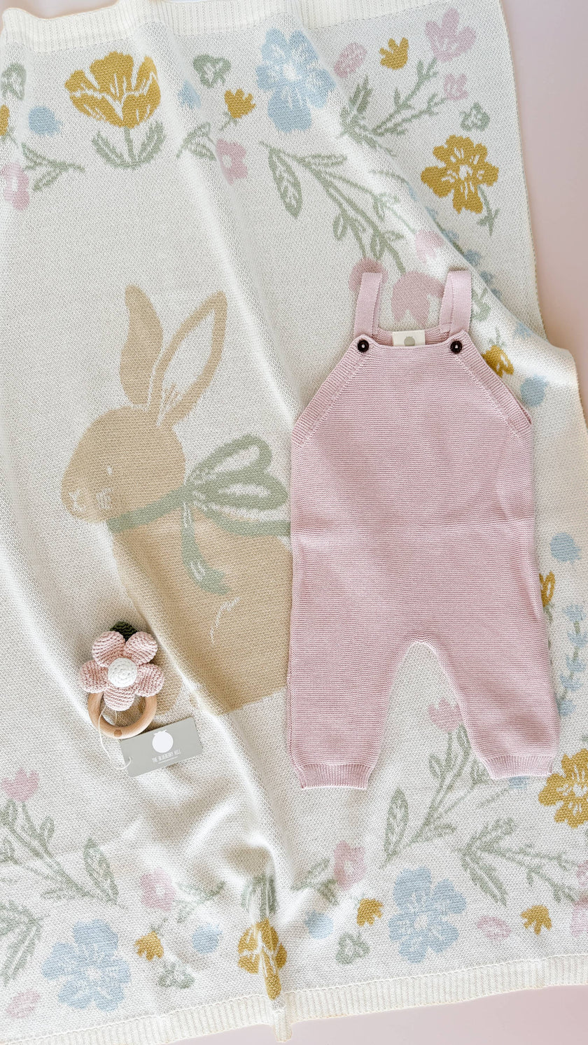 Blanket Pastel Bunny Organic Cotton