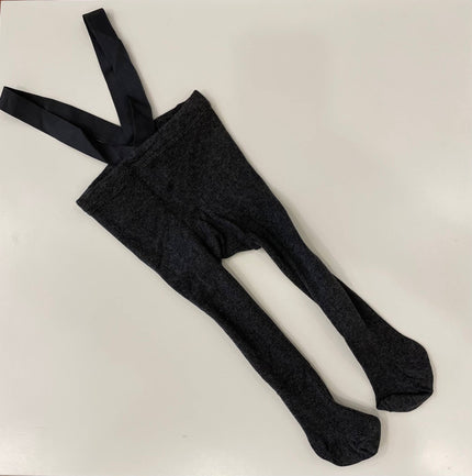 Ribbed Dark Grey / 2-3y Suspender Leggings