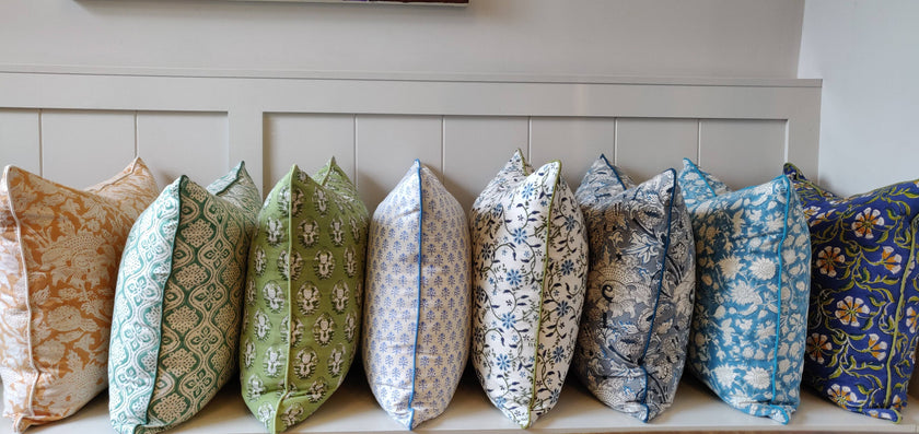 Pia Green Cushion Cover