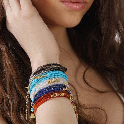 Gemstone Wrap Bracelet-Freshwater Pearl