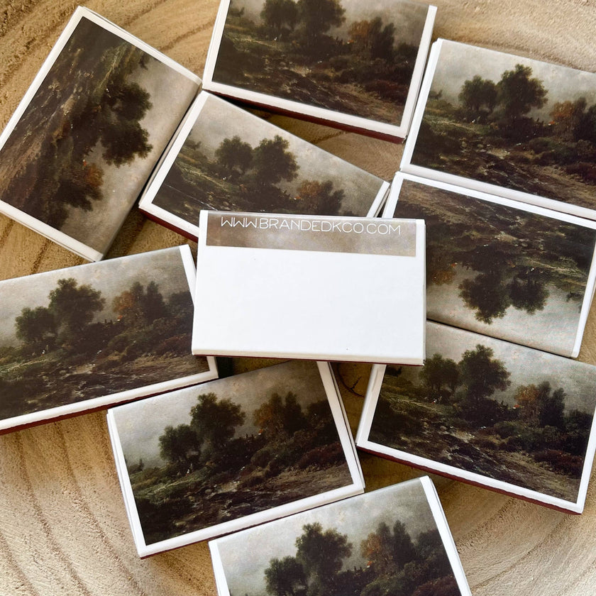 Moody Dark Match Set // Vintage Tree Landscape