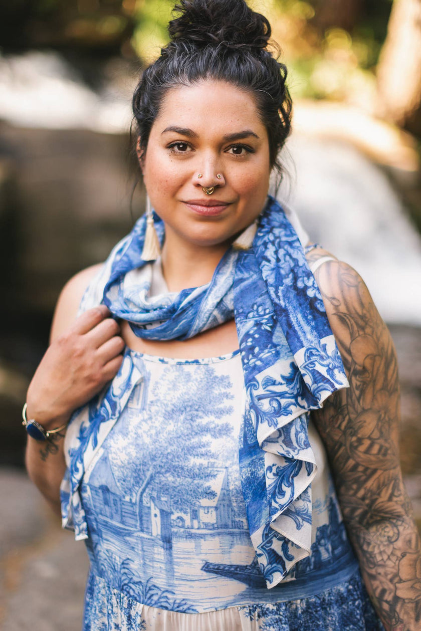 Let The Light In Bohemian Bamboo Scarf