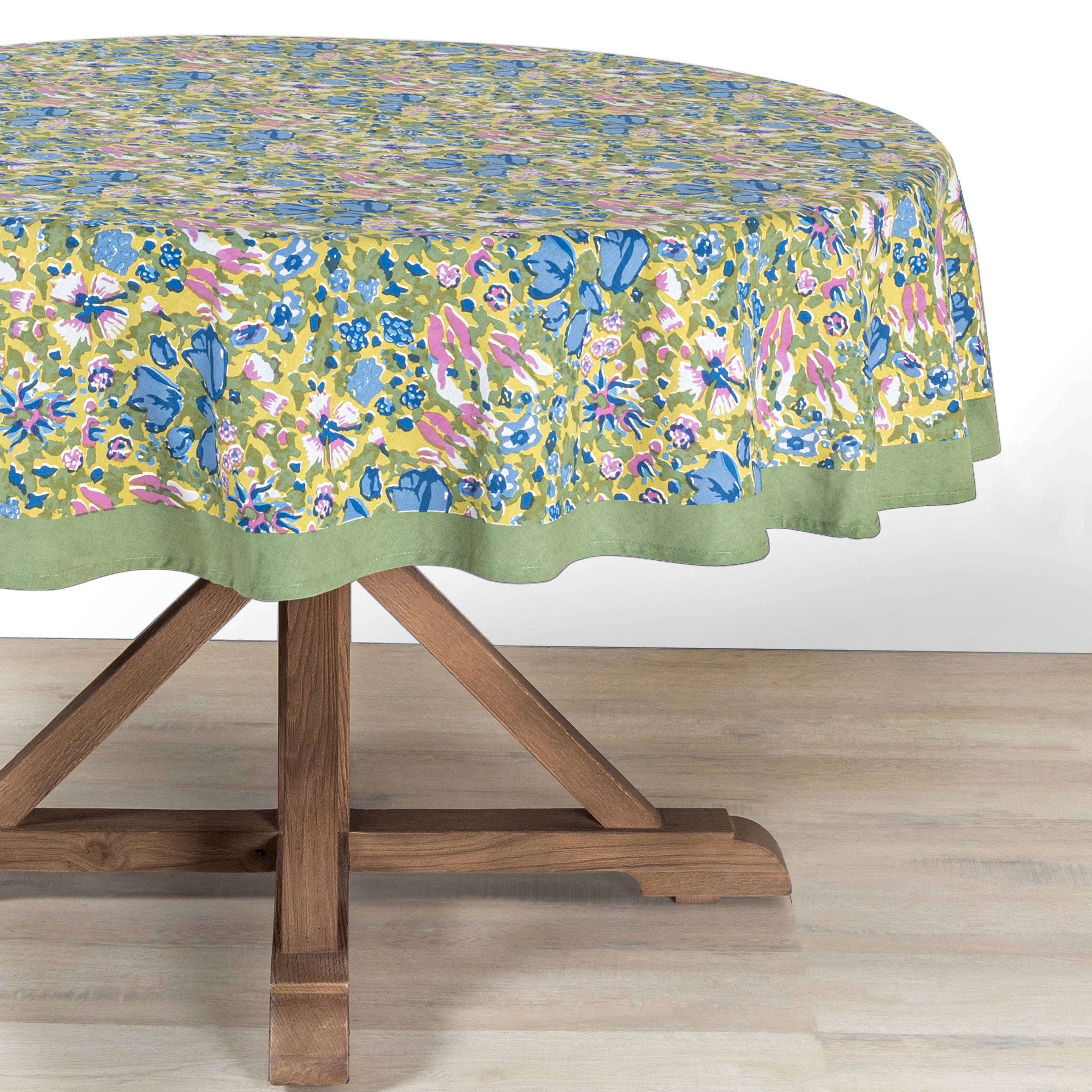 Jardin Blue & Vert | Tablecloth