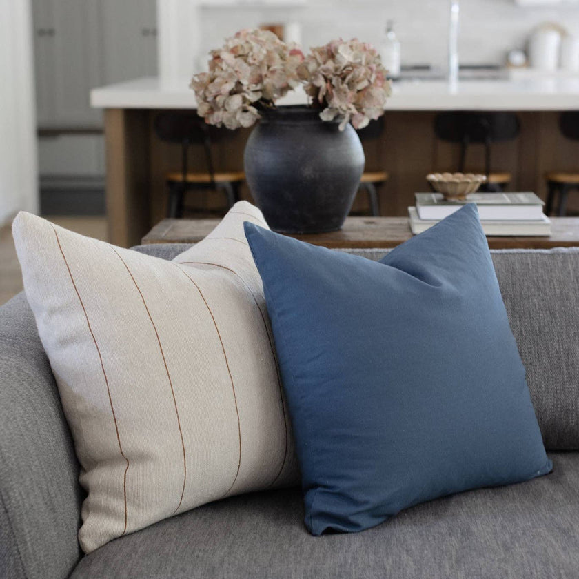 Wren in Spice Stripes Woven Pillow Cover