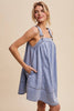 Denim A-Line Overall Dress