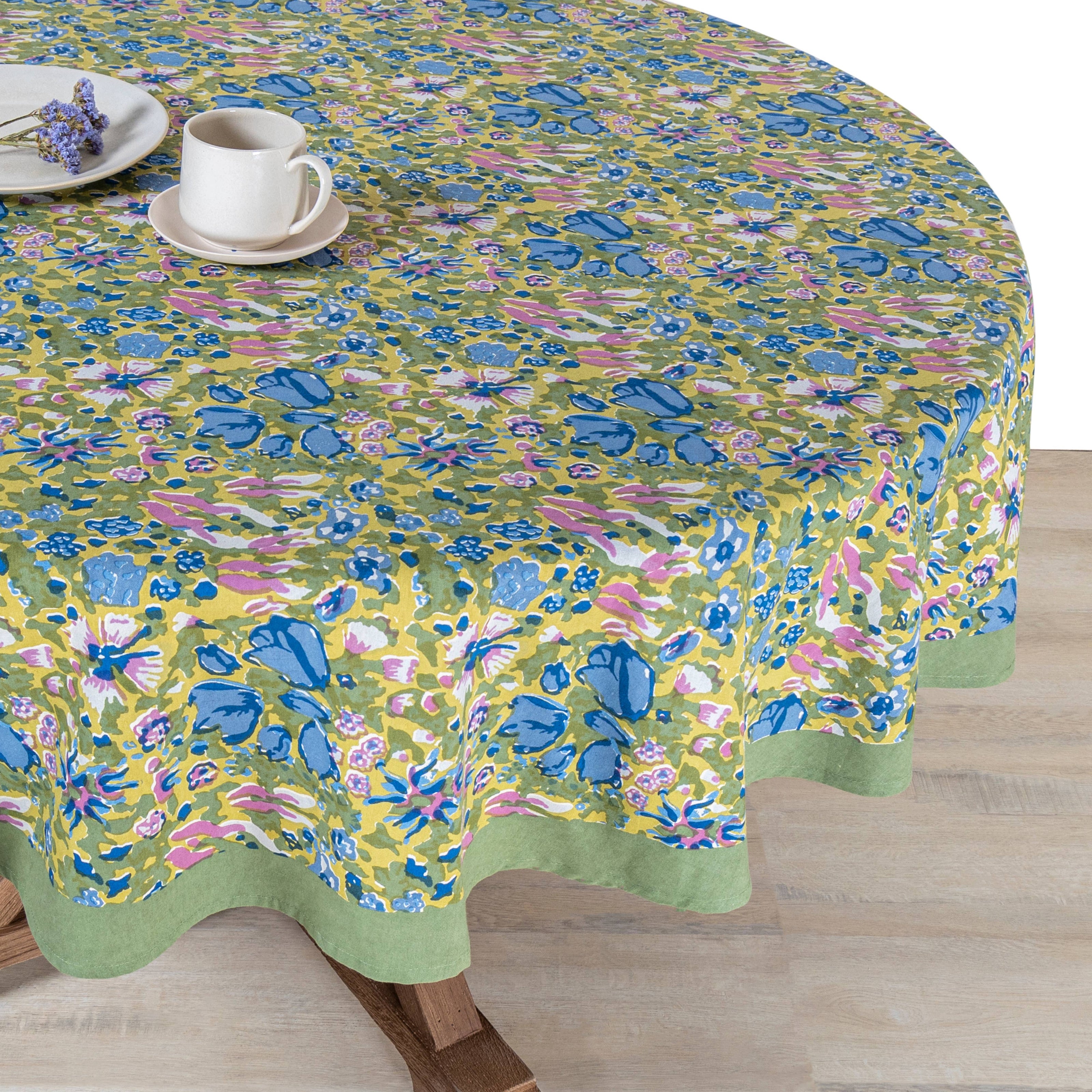Jardin Blue & Vert | Tablecloth