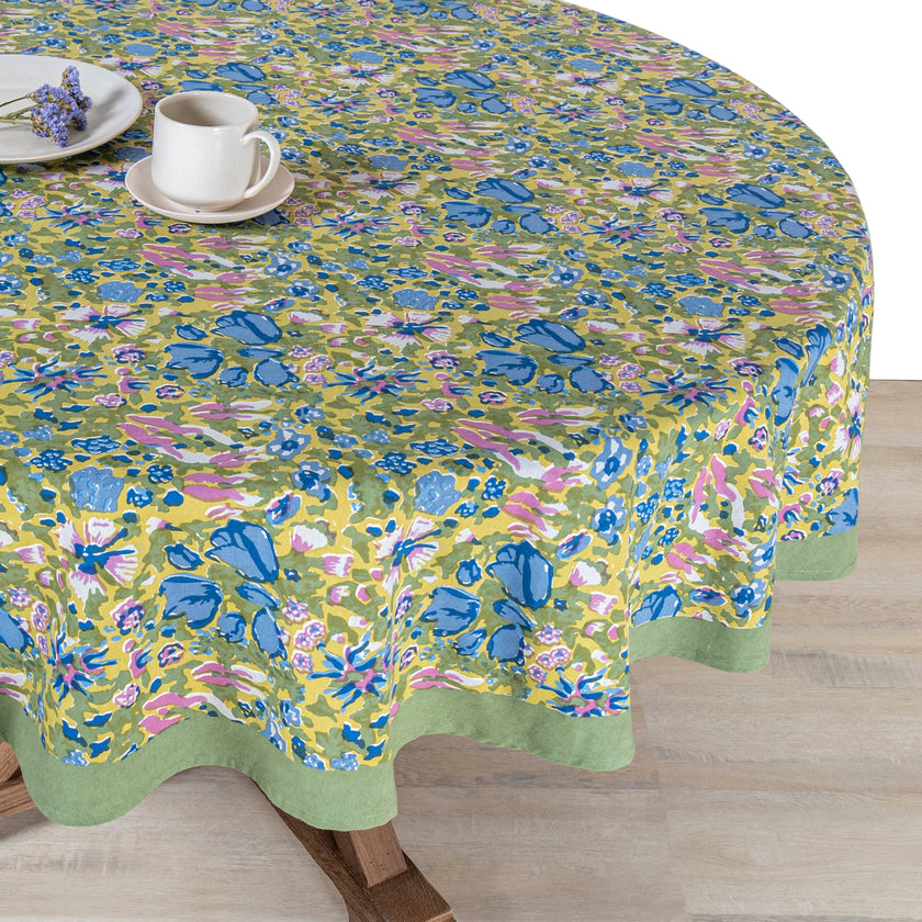 Jardin Blue & Vert | Tablecloth