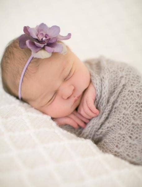 Baby Wrap | Mohair Hand Knit Baby Blanket