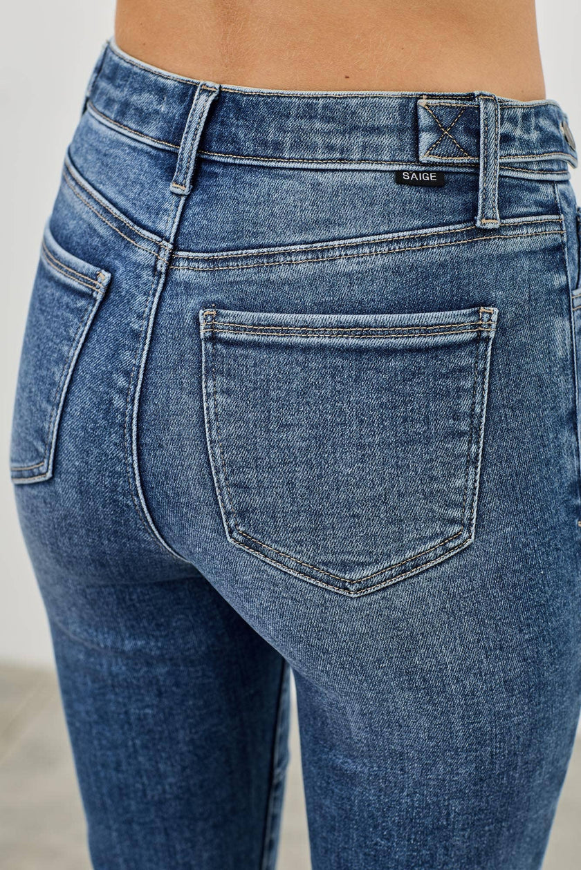 MID RISE SKINNY CROP