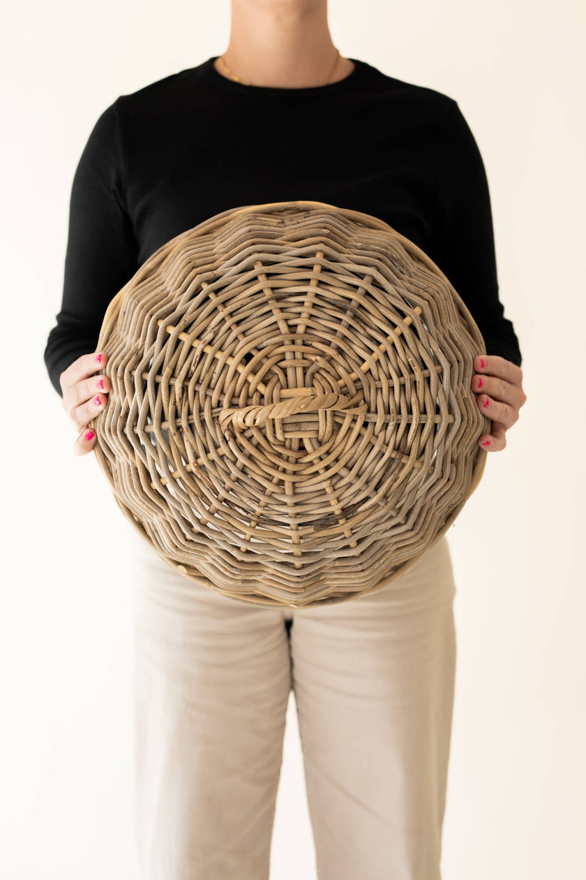 Rattan Cloche Food Cover