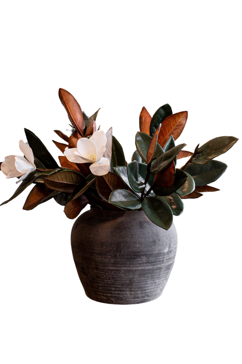Magnolia Faux Flowers with Leaves