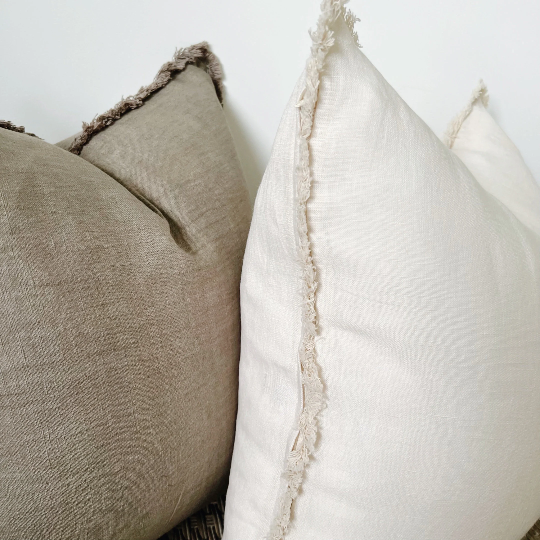 Neutral Linen Pillow Covers