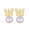 Baroque Pearl Butterfly Dangles