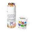 Colored Pencils - Tall & Travel Size - 12 Colors