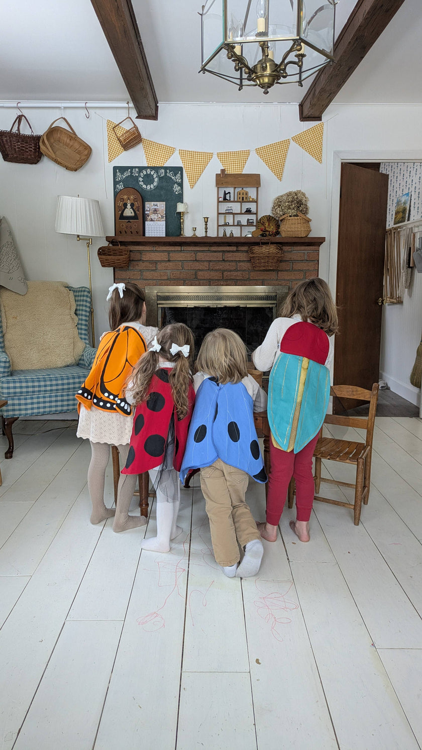 Spotted Blue Butterfly Costume Wings