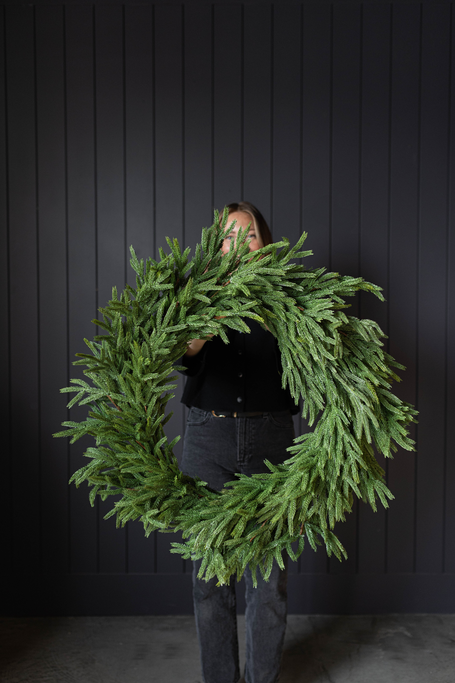 Norfolk Full Real Touch Wreath - 34