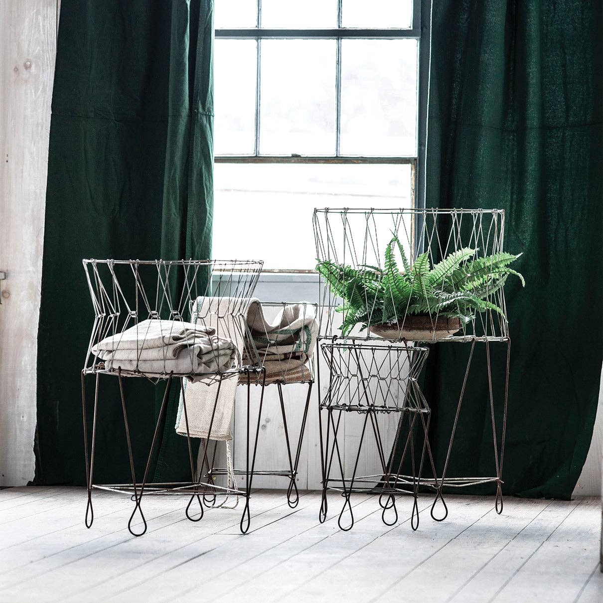 Small Folding Plant Stand or Hamper