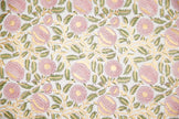 Marigold Glitz Blush - Block Printed Wrapping Paper Sheet