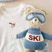 Plush Ski Bear Baby Kids Toy Animal Fall Winter Sport