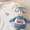Plush Ski Bear Baby Kids Toy Animal Fall Winter Sport