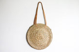 Woven Round Beach Tote