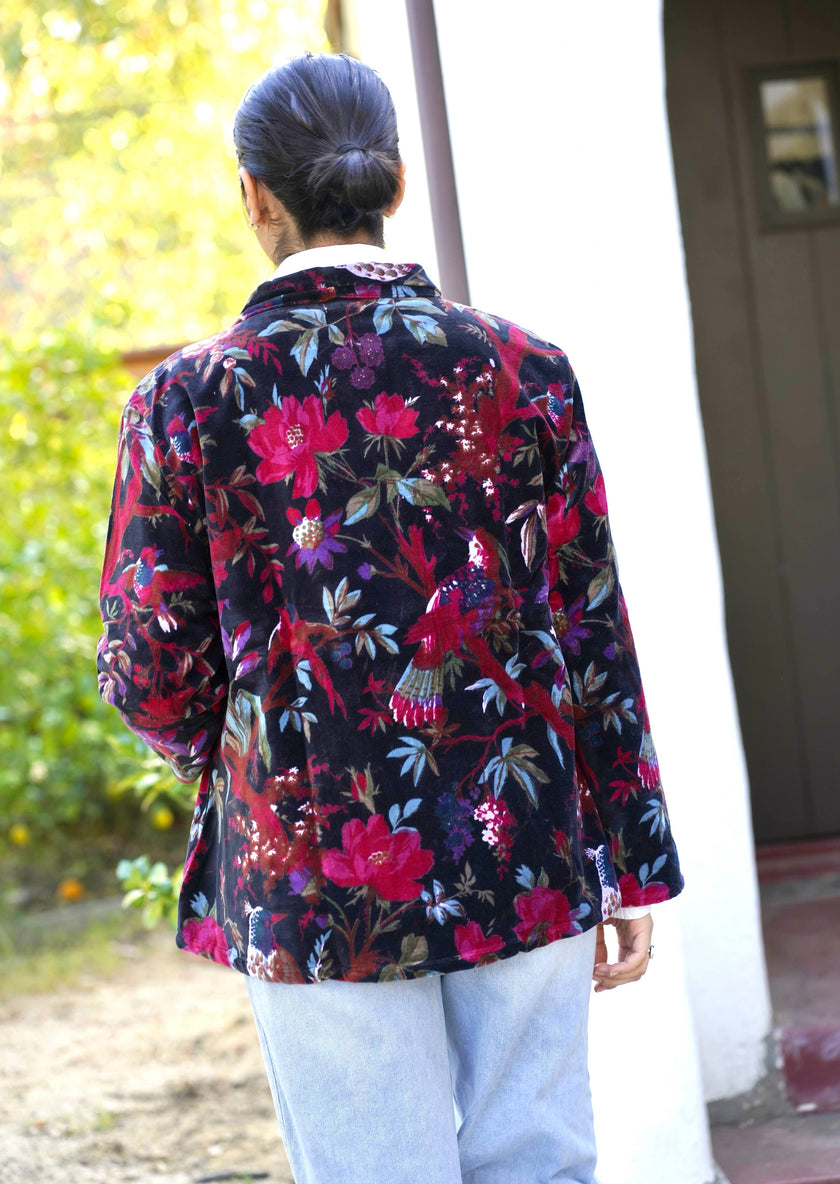 Astrid Velvet Jacket Black OS