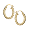 Oval Twist Hoops