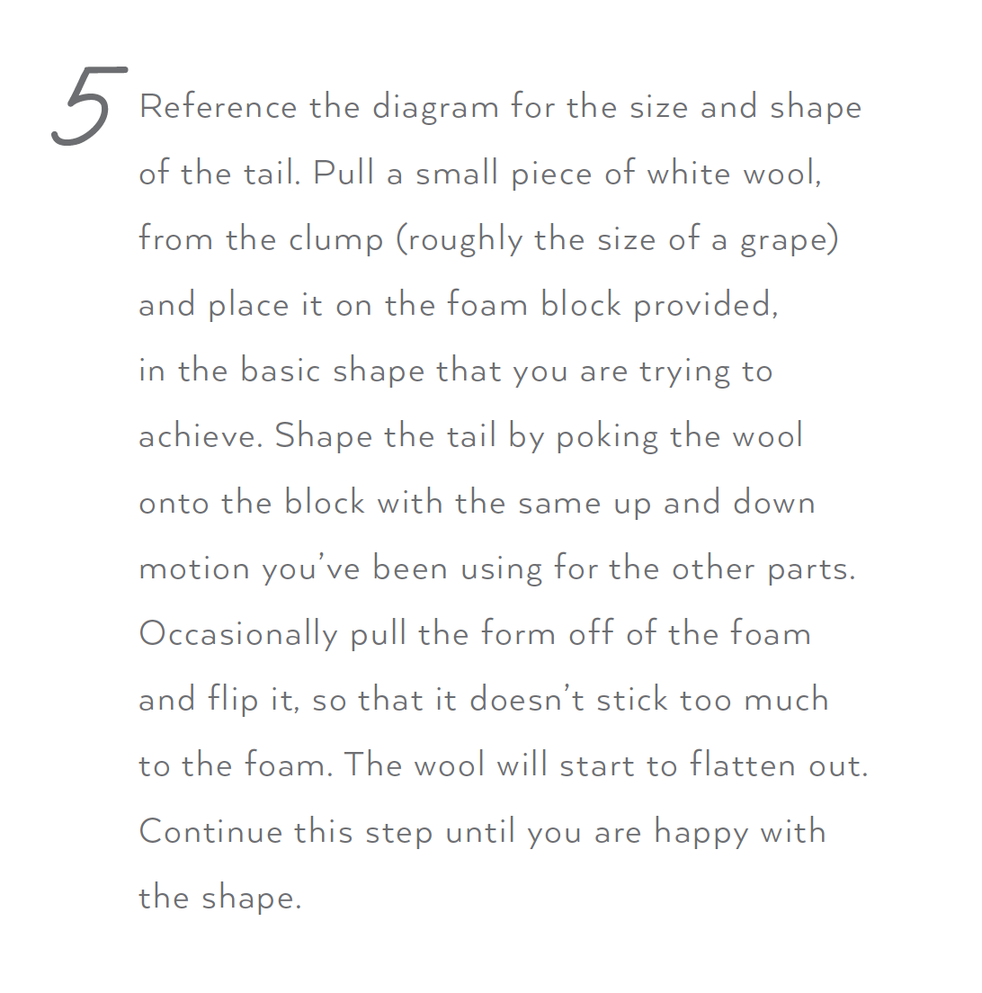 Needle Felting Kit - DIY - Whale