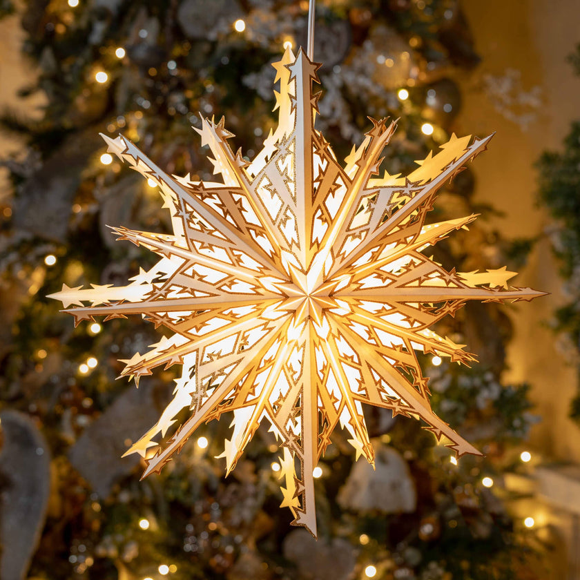 LARGE HANGING PAPER SNOWFLAKE