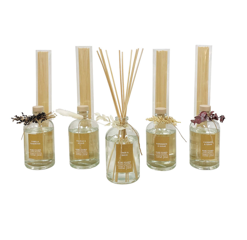 Linen & Birch Botanical Tie Reed Diffuser