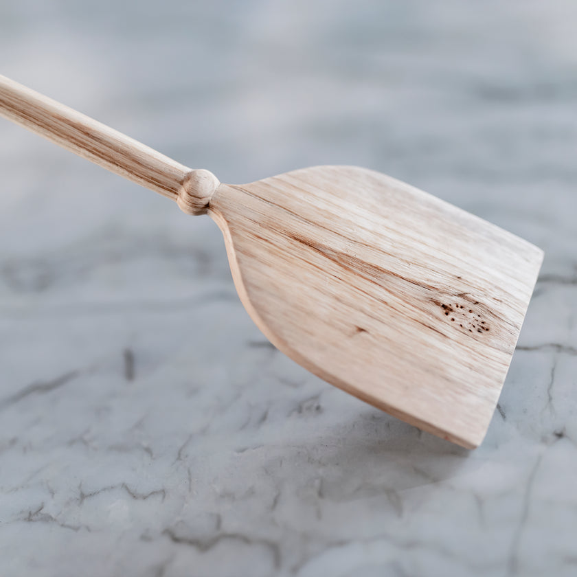 Hand Carved Wooden Spatula- Kenzie Blunt End
