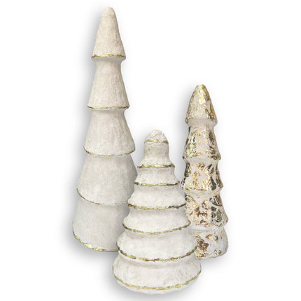 White Paper Mache Trees