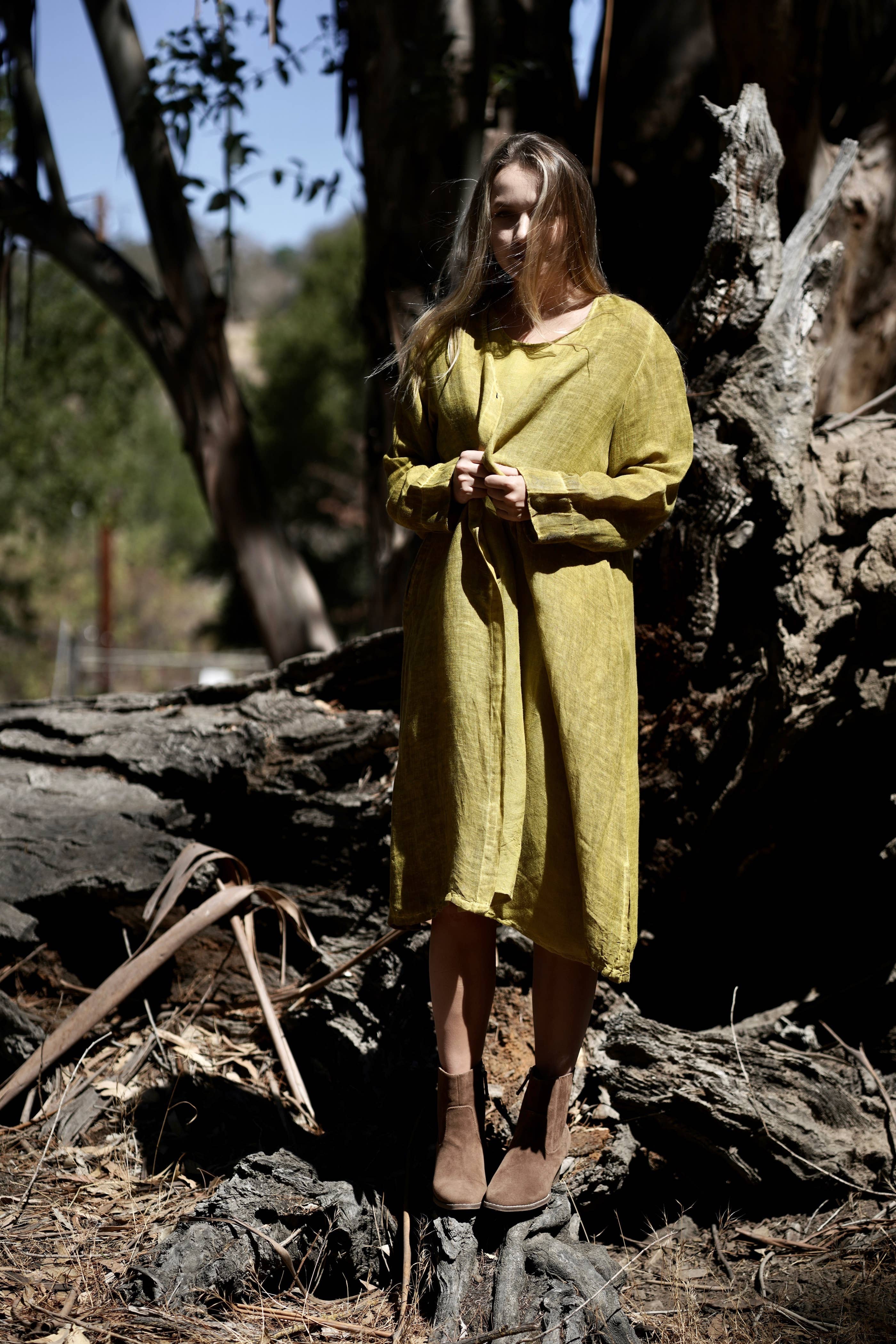 Eisley Duster Coat Mustard