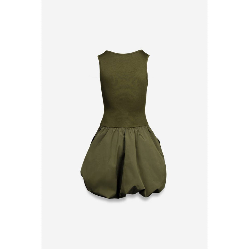 Sleeveless Bubble Skirt Mini Dress