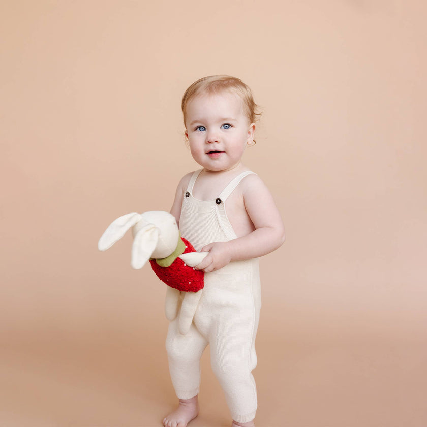 Organic Plush Bunny Strawberry