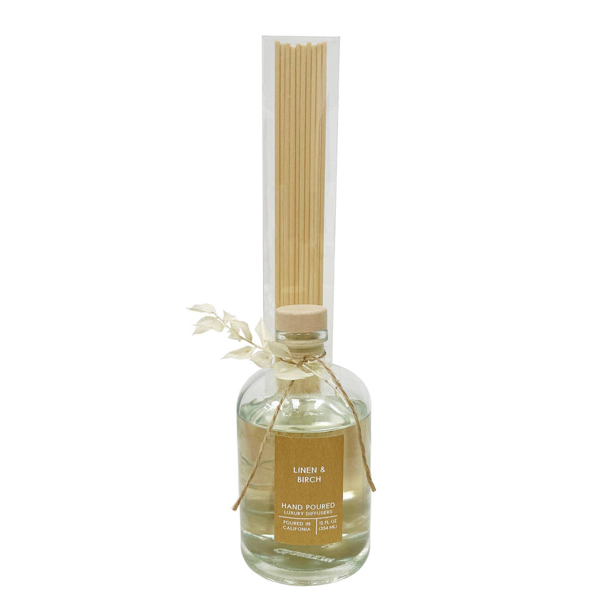 Linen & Birch Botanical Tie Reed Diffuser