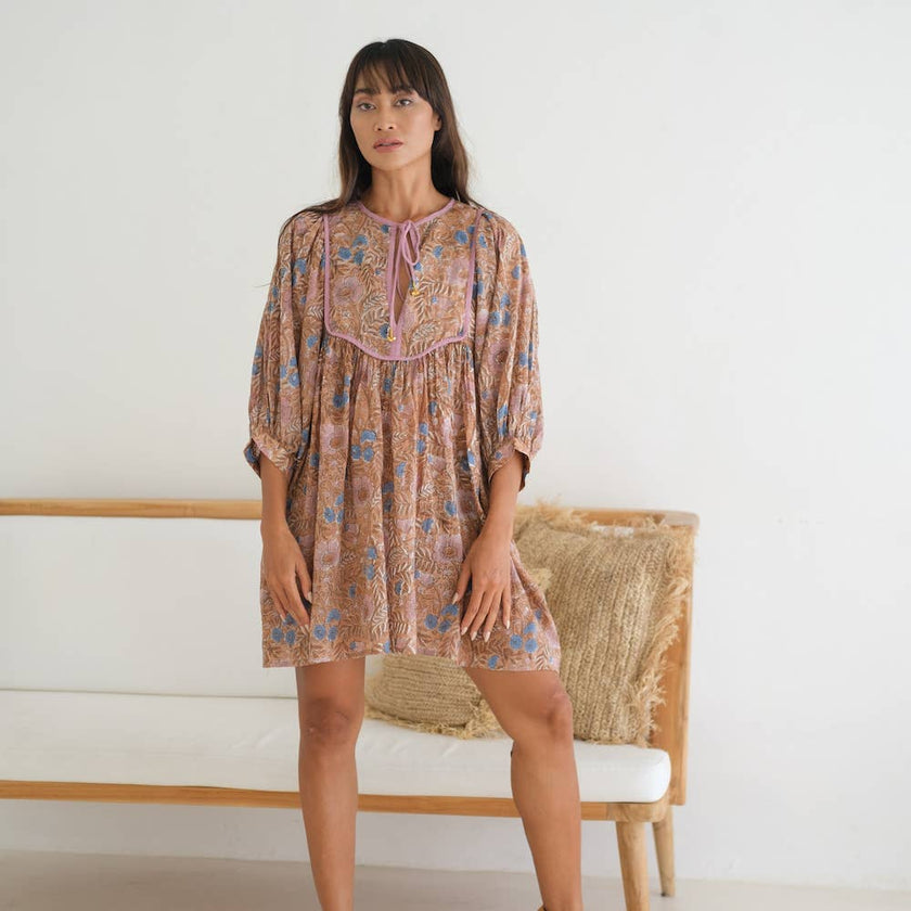 Block Printed Dress (Zoha)