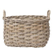 Rattan Rounded Oval Storage Basket
