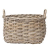 Rattan Rounded Oval Storage Basket