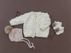Popcorn Cardigan Cream Baby Sweater Kids Clothing Christmas