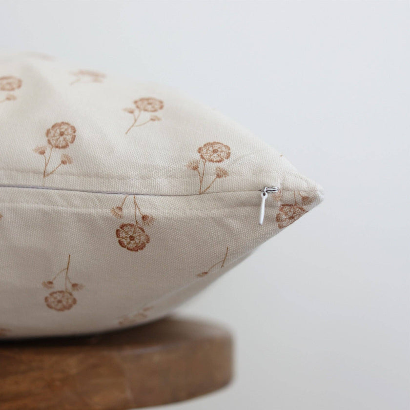 Buttercup Cotton Block Print Pillow Cover