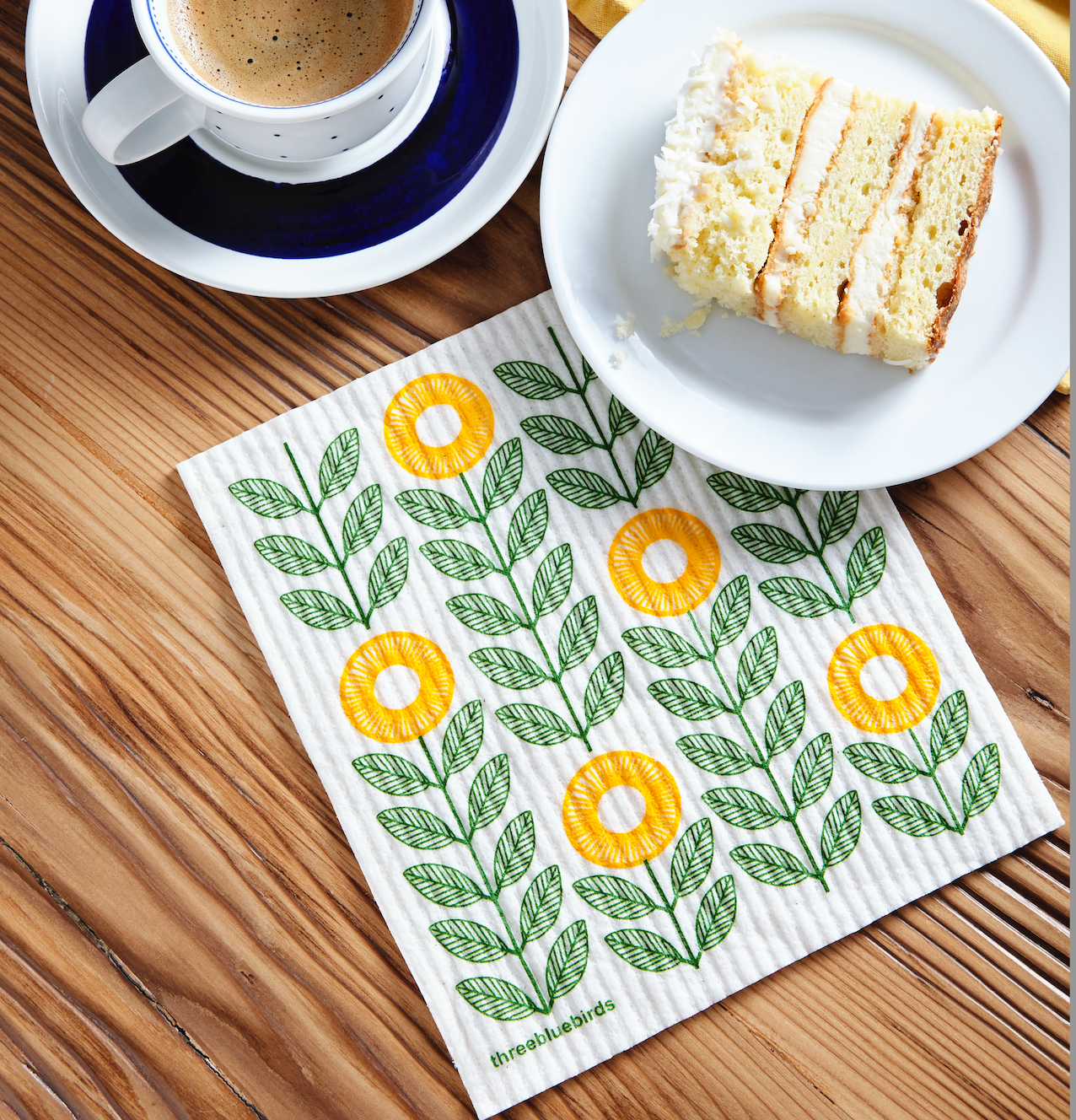 The Sunflowers Swedish Dishcloth