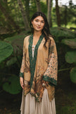 Fable Matinée Duster Kimono w/ Deer and Moon, mid-length